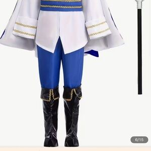 Kids Royal Prince Costume - Blue and White